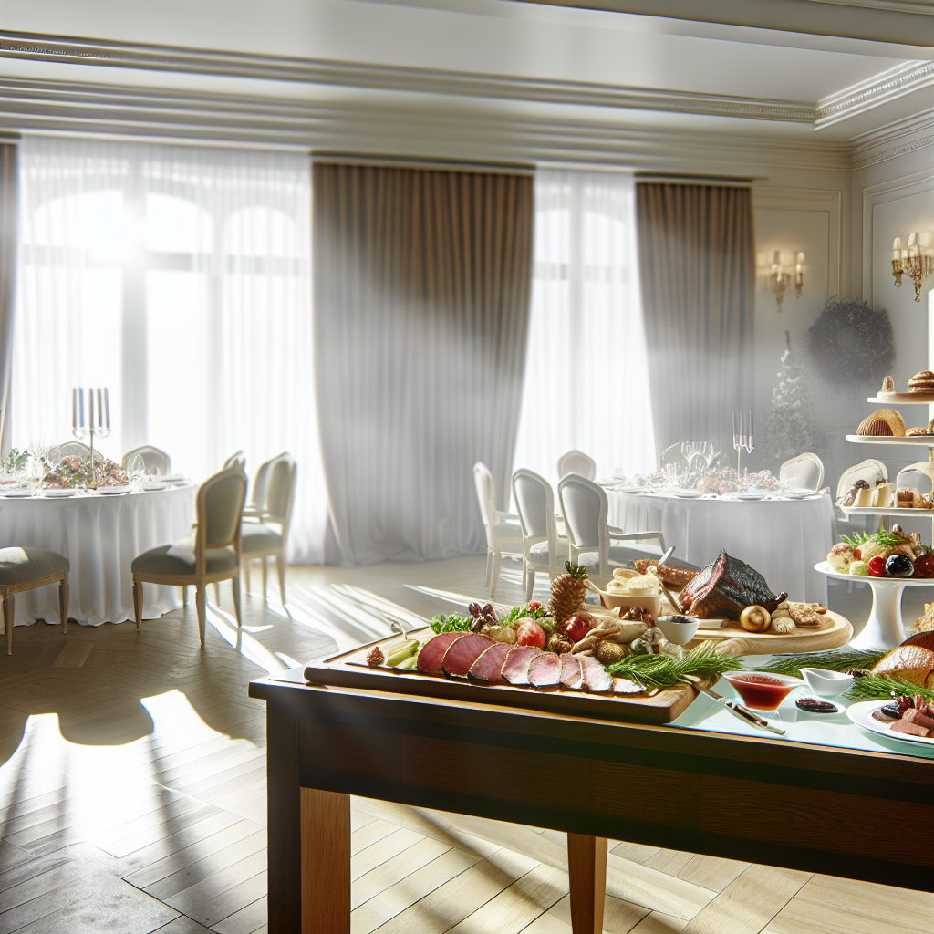 Gourmet menu ideas for corporate Christmas dinners